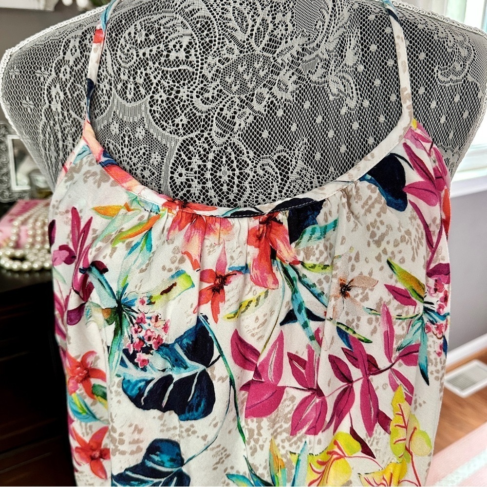 Mynah Tropical Floral Swimsuit Cover-Up Size Medium - Picture 9 of 10